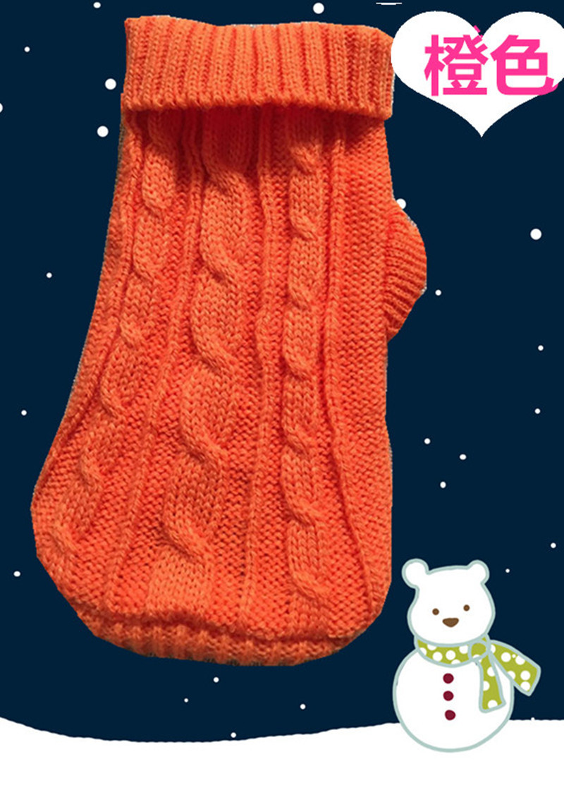 Pet Sweater Wholesale Autumn and Winter Thick Small Size Dog Baby Sweater Puppy Ultra Small Puppy Sweater 10 Colors Pet Sweater Wholesale Autumn and Winter Thick Small Size Dog Baby Sweater Puppy Ultra Small Puppy Sweater 10 Colors