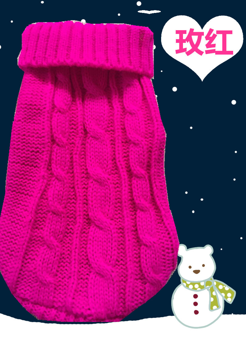 Pet Sweater Wholesale Autumn and Winter Thick Small Size Dog Baby Sweater Puppy Ultra Small Puppy Sweater 10 Colors Pet Sweater Wholesale Autumn and Winter Thick Small Size Dog Baby Sweater Puppy Ultra Small Puppy Sweater 10 Colors