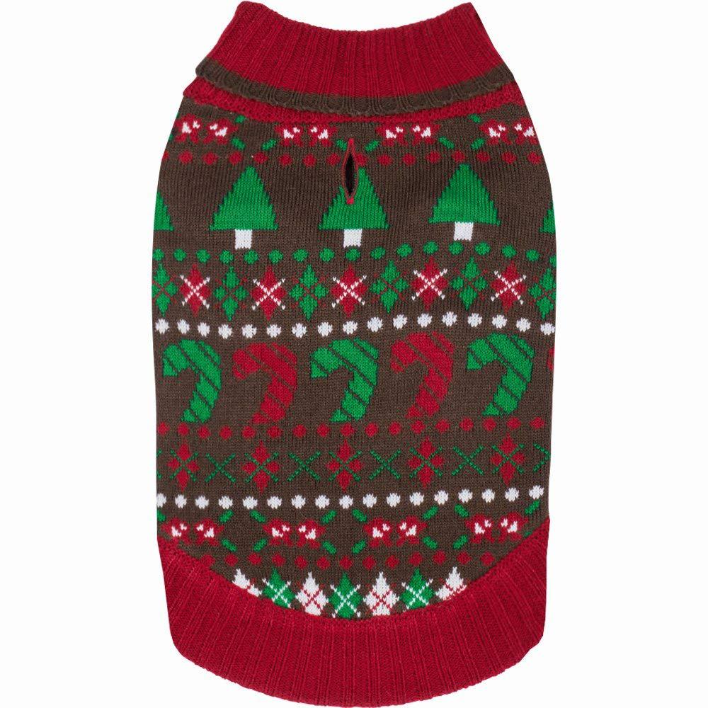 Dog Sweater Pet Teddy Cat Dog Clothing Wool Knitted Clothes Autumn and Winter Christmas Navy Clothing