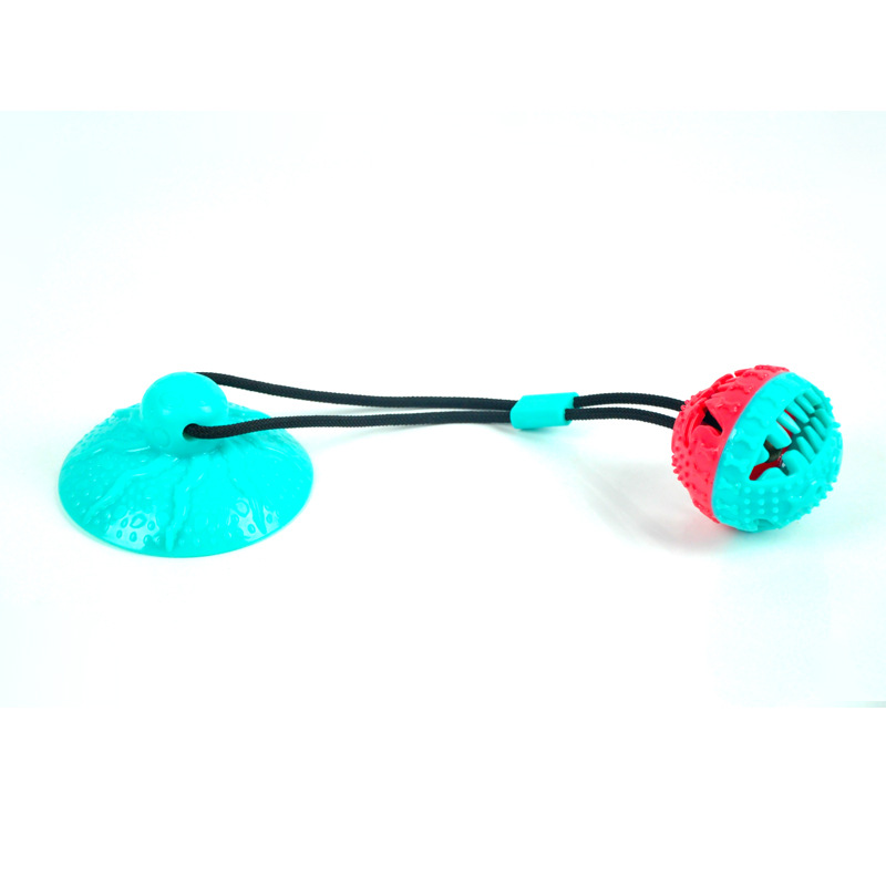 Amazon New Sucker Dog Toy Molar Nibbling Interactive Food Leakage Dog Rubber Toy Combination Pet Toothbrush