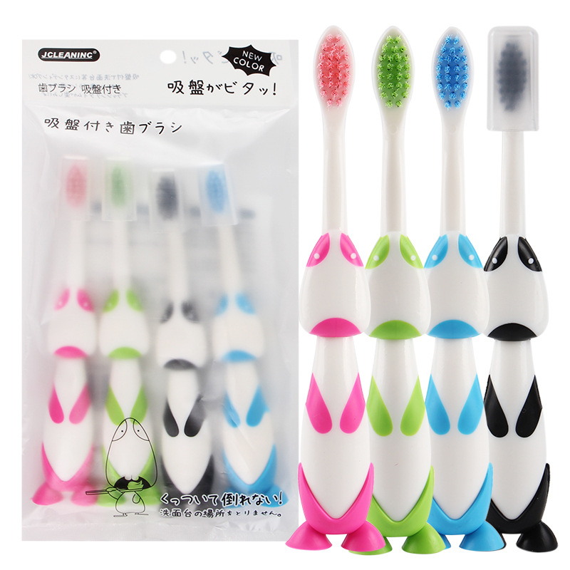 Cartoon Children SoftBristle Toothbrush 4 PCs Gum Care Teeth Cute Puppy Dog Cute Pet Baby Toothbrush