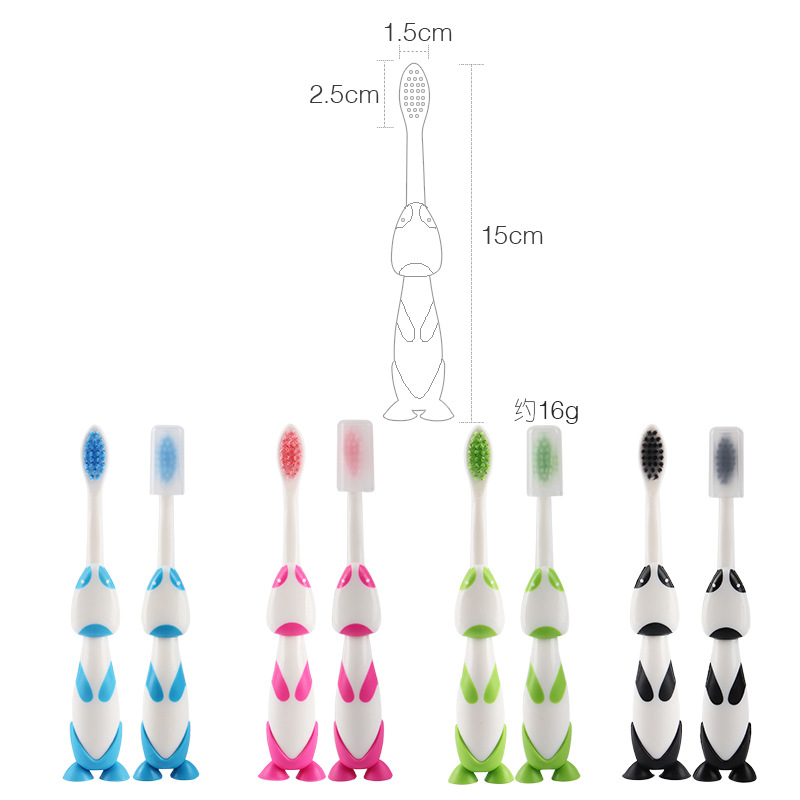 Cartoon Children SoftBristle Toothbrush 4 PCs Gum Care Teeth Cute Puppy Dog Cute Pet Baby Toothbrush