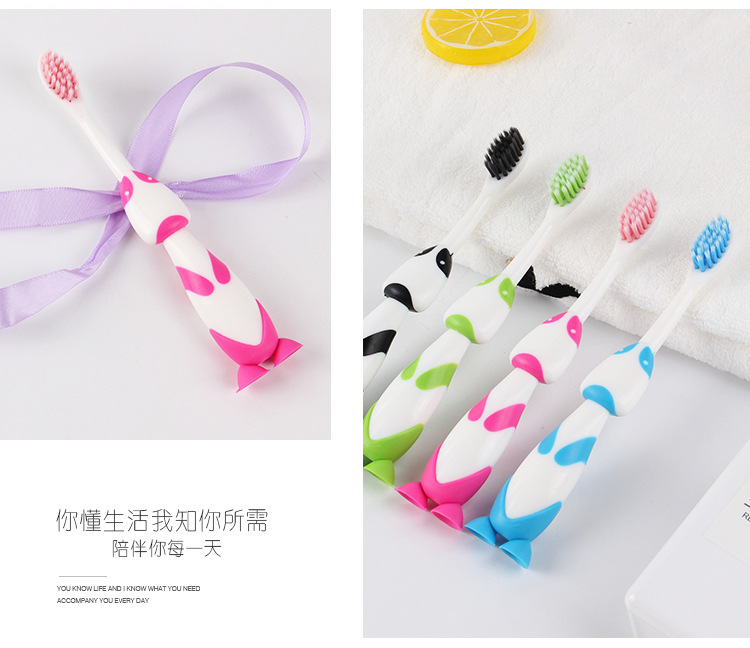 Cartoon Children SoftBristle Toothbrush 4 PCs Gum Care Teeth Cute Puppy Dog Cute Pet Baby Toothbrush