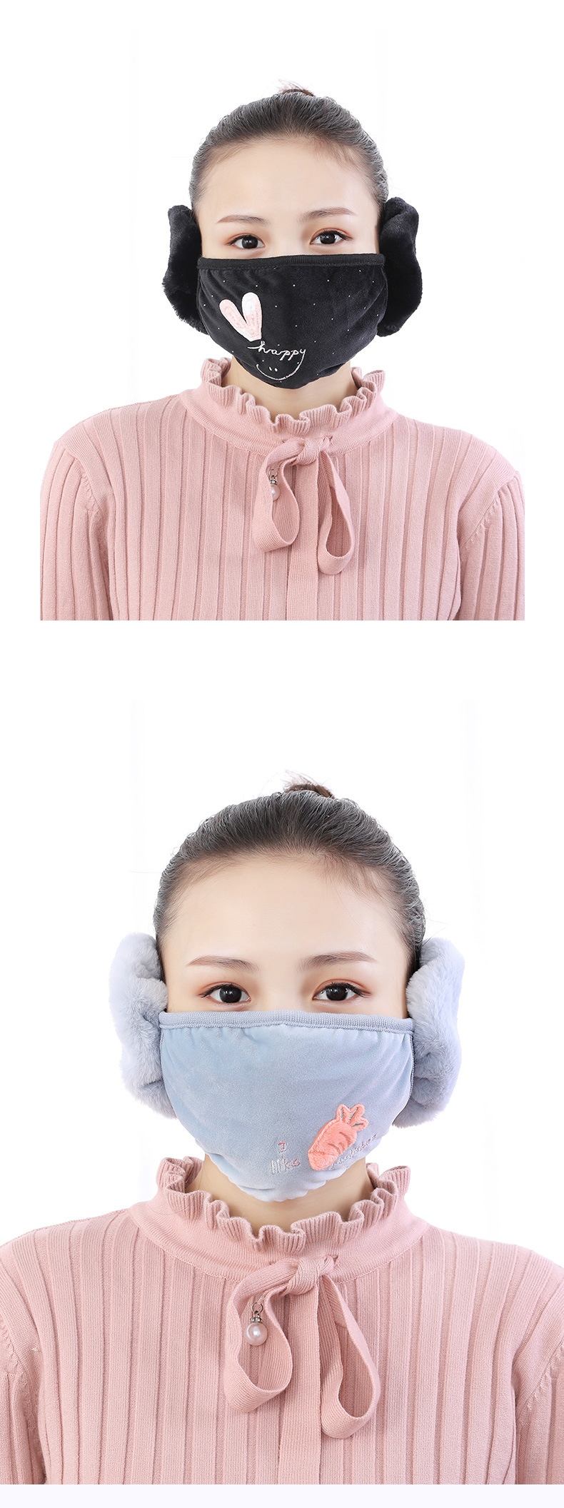 2020 Hot Sale Mouth Mask and Earmuffs One Women's Ear Protection Winter Outdoors Cycling Thickened Muzzle Cold-Proof Earmuffs Two-in-One 2020 Hot Sale Mouth Mask and Earmuffs One Women's Ear Protection Winter Outdoors Cycling Thickened Muzzle Cold-Proof Earmuffs Two-in-One