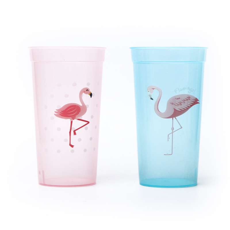 Yumei Straight Tube cup Unicorn Crown Straw cup Transparent ice Cup Children's Creative Muzzle cup