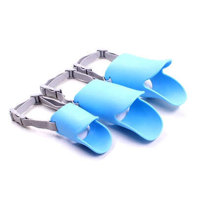 Pet supplies Duck muzzle dog adjustable Anti-bark bite silicone dog muzzle teddy Poodle muzzle mask