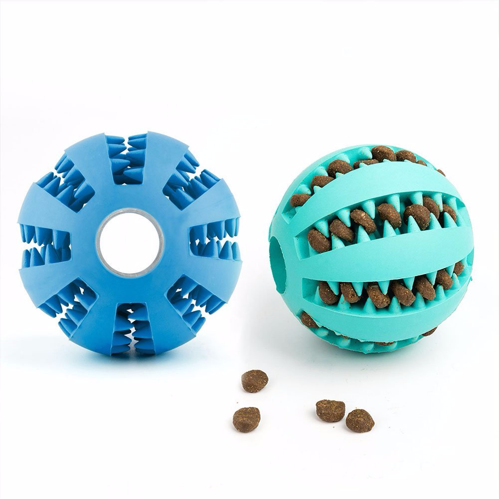 Dog Toys Bite-Resistant Ball Cat Rubber round Toy Food Dropping Ball Teether Ball Amazon Pet Supplies Factory