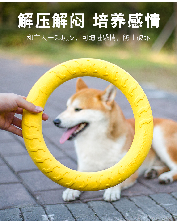 One Piece Dropshipping Pet Dog EVA Training Frisbee Dog Training Pull Ring Bite-Resistant Molar Pet Ball Floating Water Toy One Piece Dropshipping Pet Dog EVA Training Frisbee Dog Training Pull Ring Bite-Resistant Molar Pet Ball Floating Water Toy