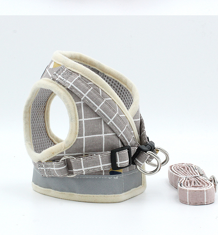 Pet Leash Vest-Style Dog Breast Strap Small and Medium-Sized Dogs Leash Cat Chest Back Currently Available Wholesale