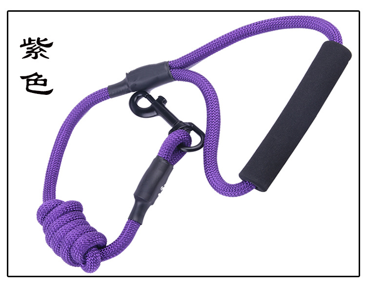 Manufacturer direct selling pet chest back - band traction rope nylon handle round rope climbing chest back cover
