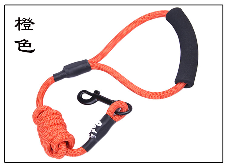 Manufacturer direct selling pet chest back - band traction rope nylon handle round rope climbing chest back cover