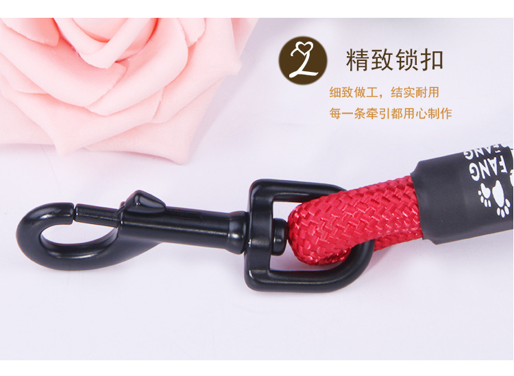 Manufacturer direct selling pet chest back - band traction rope nylon handle round rope climbing chest back cover