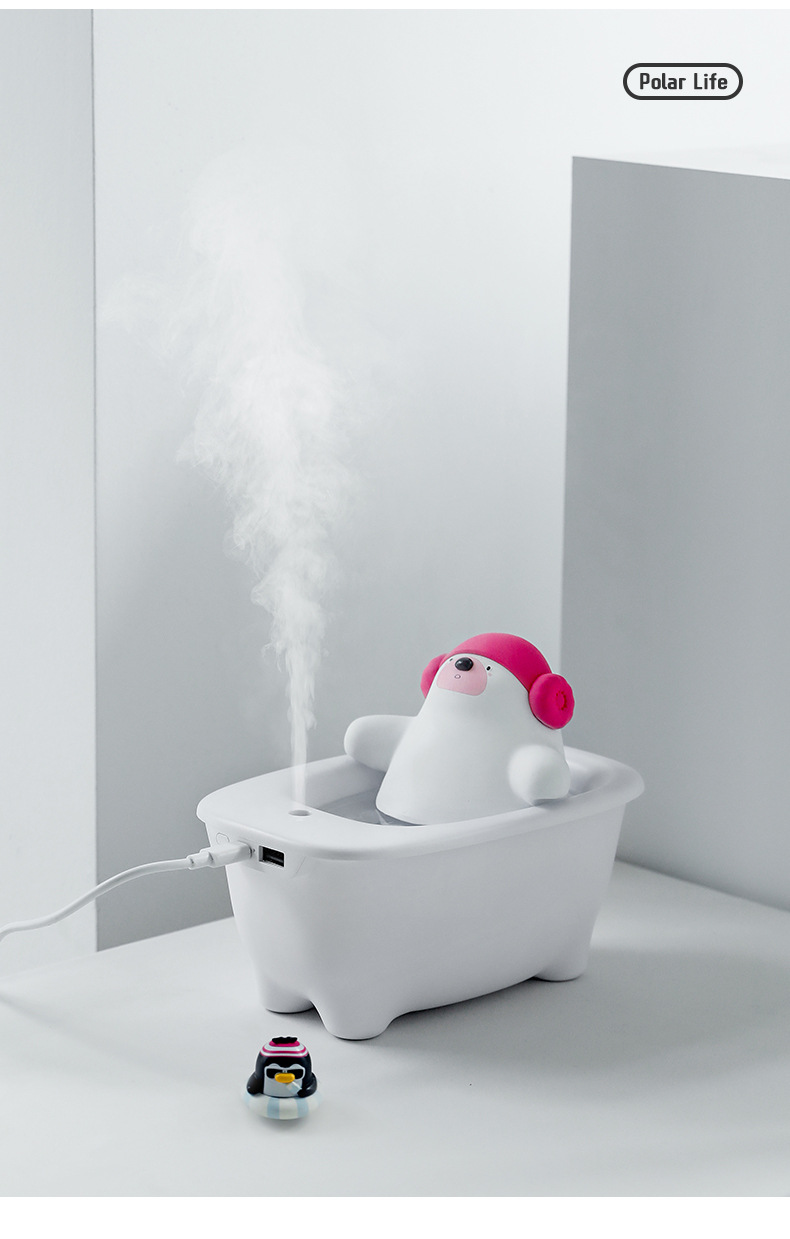 2021 New Polar Species Adorable Pet Hot USB Home Office Bathtub Bath Bear Humidifier 2021 New Polar Species Adorable Pet Hot USB Home Office Bathtub Bath Bear Humidifier