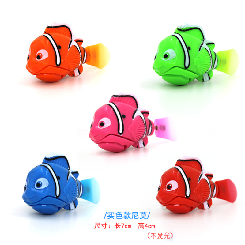 Foreign Trade Electric Fish Swimming Electronic Pet Fish Simulation Magic Light Induction Clownfish Bath Toys
