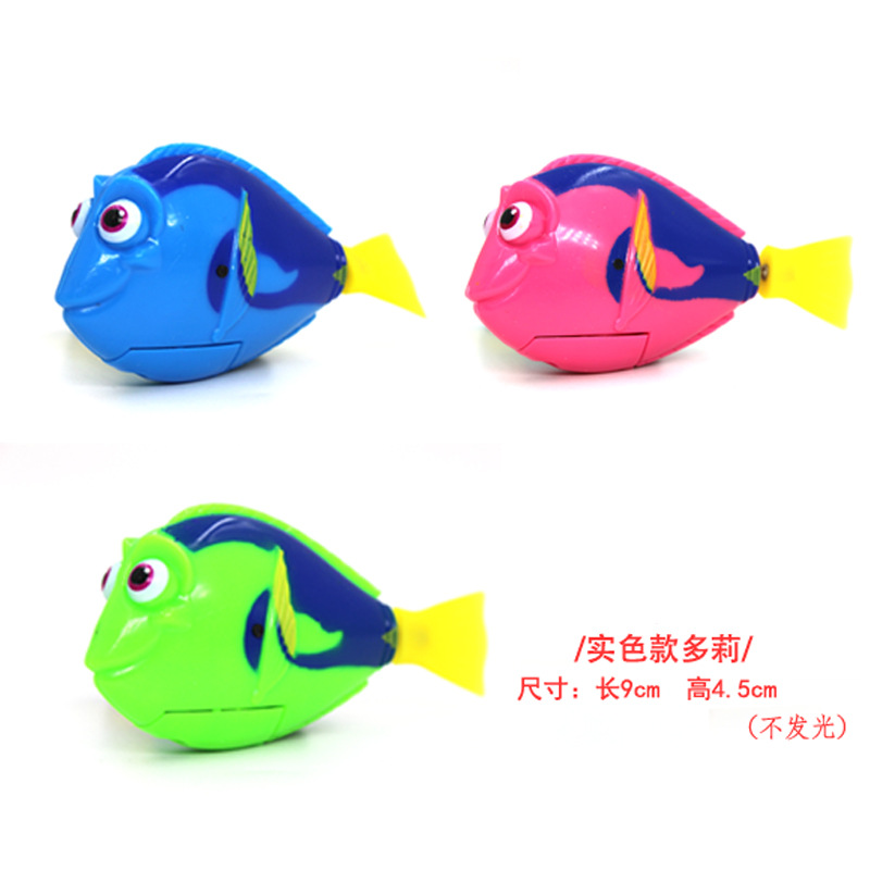 Foreign Trade Electric Fish Swimming Electronic Pet Fish Simulation Magic Light Induction Clownfish Bath Toys