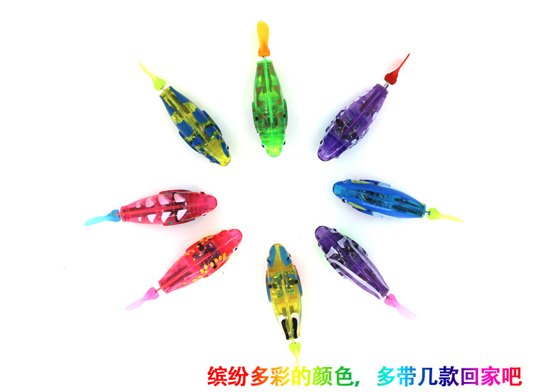 Foreign Trade Electric Fish Swimming Electronic Pet Fish Simulation Magic Light Induction Clownfish Bath Toys