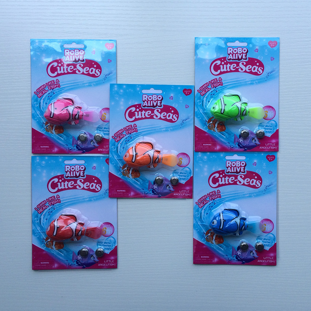 Foreign Trade Electric Fish Swimming Electronic Pet Fish Simulation Magic Light Induction Clownfish Bath Toys
