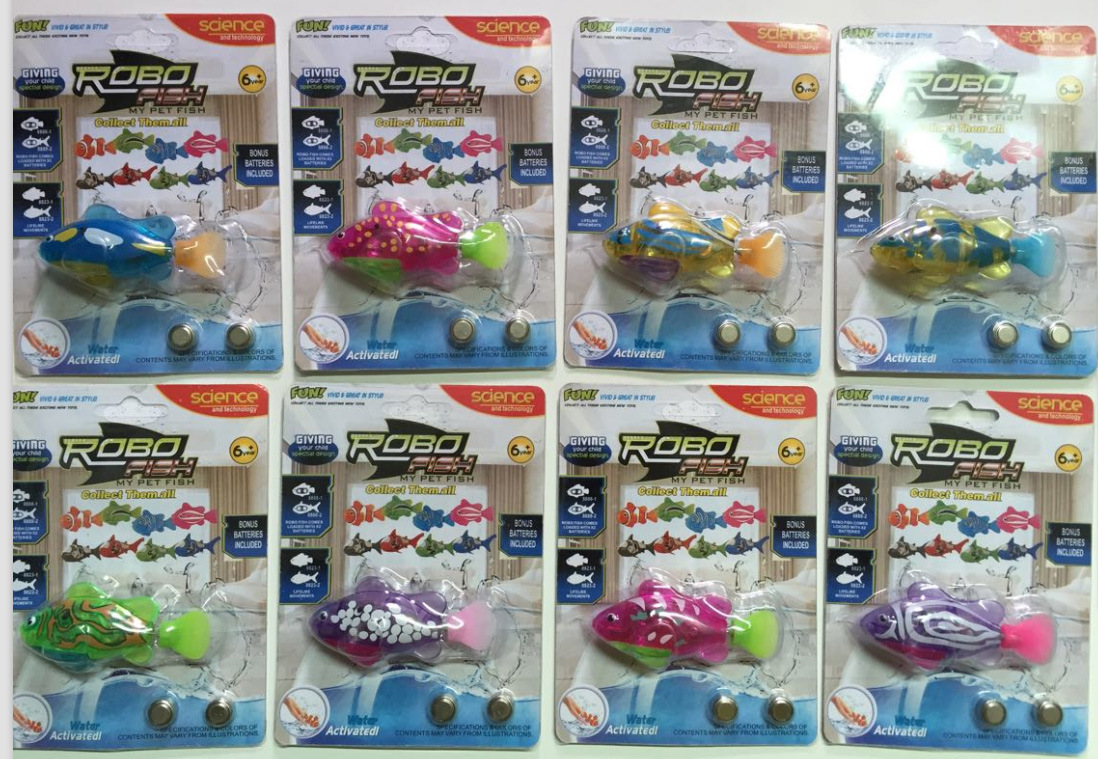 Foreign Trade Electric Fish Swimming Electronic Pet Fish Simulation Magic Light Induction Clownfish Bath Toys