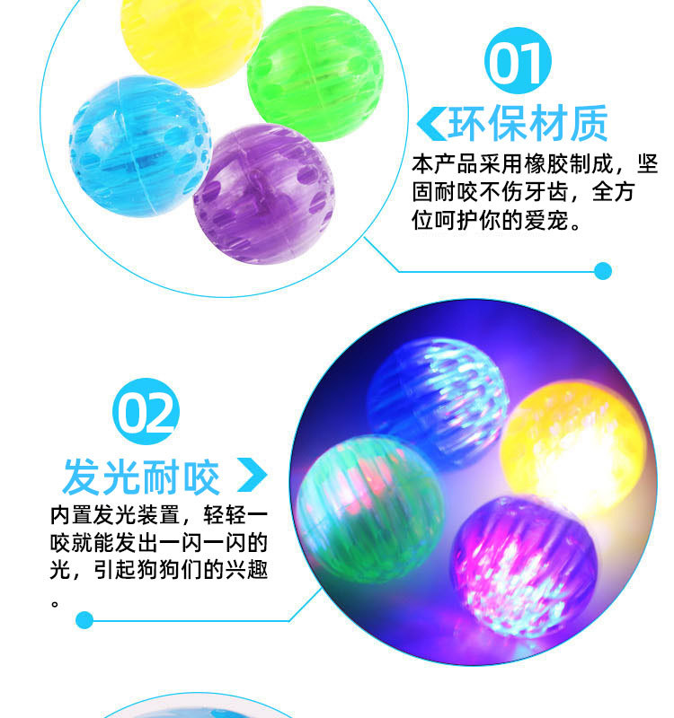 Pet Toy Ball Rubber Elastic Flash Dog Toy Pet Bite-Resistant Molar Tooth Cleaning Toy Ball Pet Dog Bite Ball Pet Toy Ball Rubber Elastic Flash Dog Toy Pet Bite-Resistant Molar Tooth Cleaning Toy Ball Pet Dog Bite Ball
