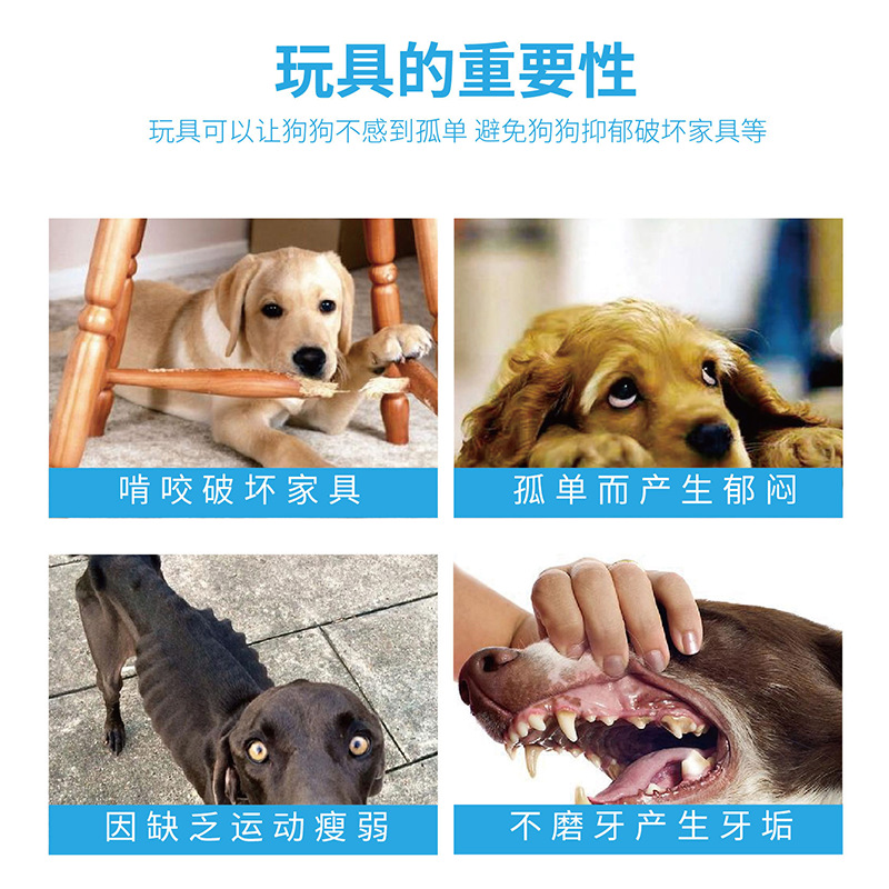 Pet Dog Supplies Factory Wholesale Bite-Resistant Molar Thorn Ball Companion Toy Dog Tooth Cleaning Supplies