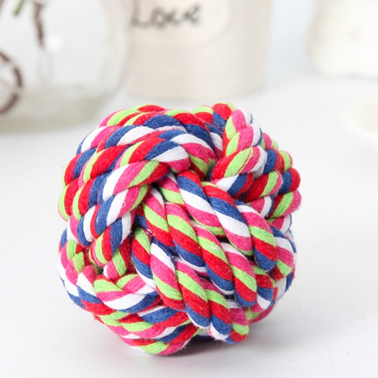 Medium to Large Dogs Pet Ball Cotton String Woven Ball Bite-Resistant Toys Pet Supplies Dogs and Cats Toys Tooth Cleaning Ball Wholesale Medium to Large Dogs Pet Ball Cotton String Woven Ball Bite-Resistant Toys Pet Supplies Dogs and Cats Toys Tooth Cleaning Ball Wholesale