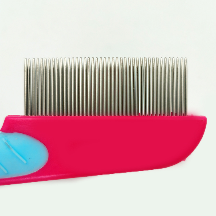Pet Flea Stainless Steel Comb Insect Removal Egg Grate Comb Lice Comb Knot Opening Beauty Seahorse Comb Short Needle