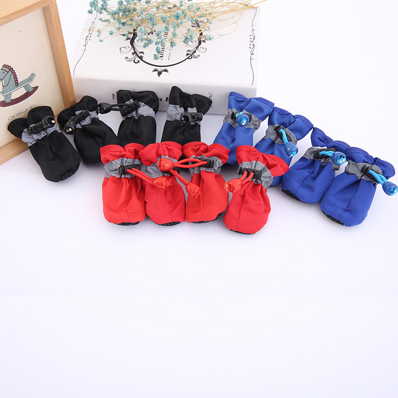 Pet Dog Soft Bottom Rain Boots TeddyPomeranian VIP Bear Soft Bottom Rain Boots Dog Shoes Waterproof Pet Shoes