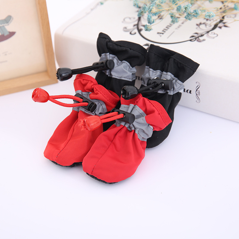 Pet Dog Soft Bottom Rain Boots TeddyPomeranian VIP Bear Soft Bottom Rain Boots Dog Shoes Waterproof Pet Shoes