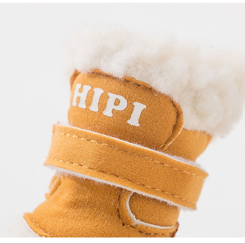New Pet Shoes Winter Thick Cotton Shoes Warm Non-Slip Set of 4 Teddy Bear Small Dogs Dog Shoes New Pet Shoes Winter Thick Cotton Shoes Warm Non-Slip Set of 4 Teddy Bear Small Dogs Dog Shoes