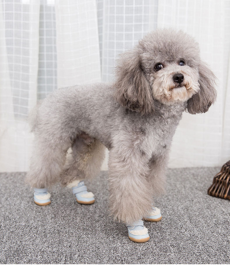 New Pet Shoes Winter Thick Cotton Shoes Warm Non-Slip Set of 4 Teddy Bear Small Dogs Dog Shoes New Pet Shoes Winter Thick Cotton Shoes Warm Non-Slip Set of 4 Teddy Bear Small Dogs Dog Shoes