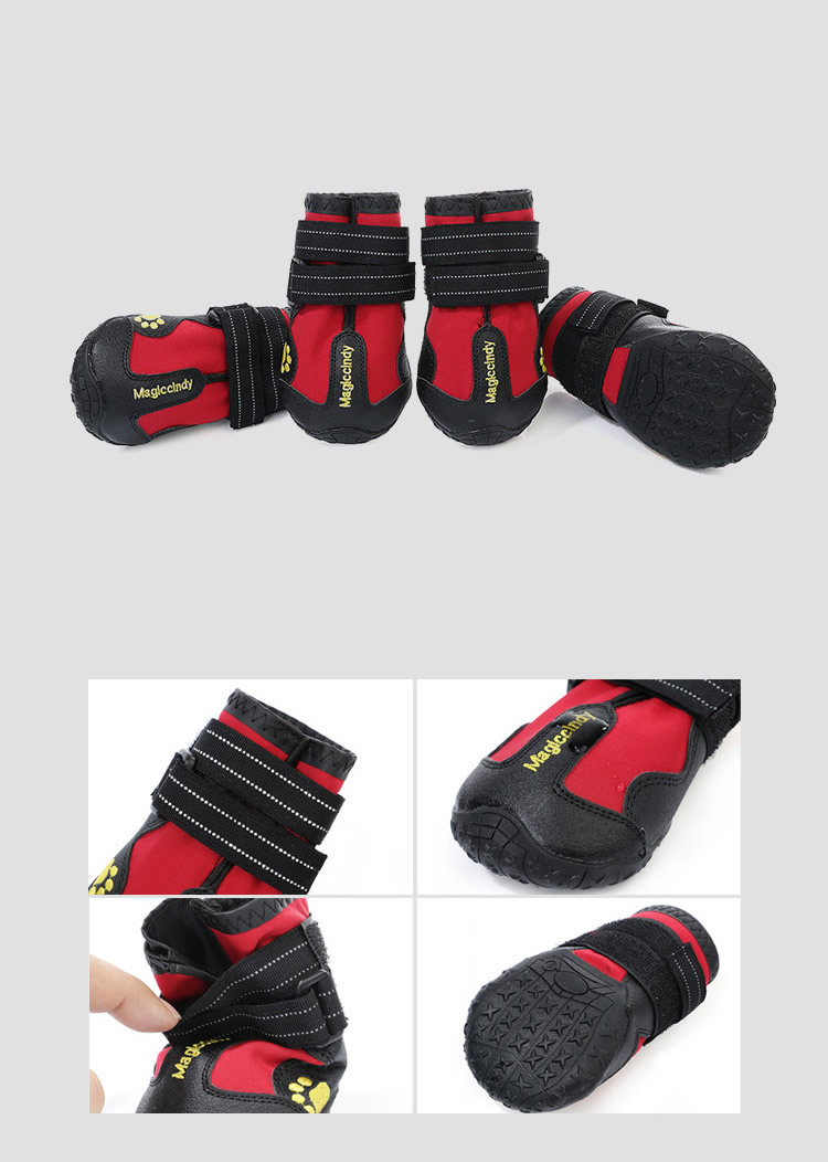 Cross - border special for pet shoes big dog waterproof rain snow shoes golden hair samoye husky German shepherd, manufacturers direct sales Cross - border special for pet shoes big dog waterproof rain snow shoes golden hair samoye husky German shepherd, manufacturers direct sales