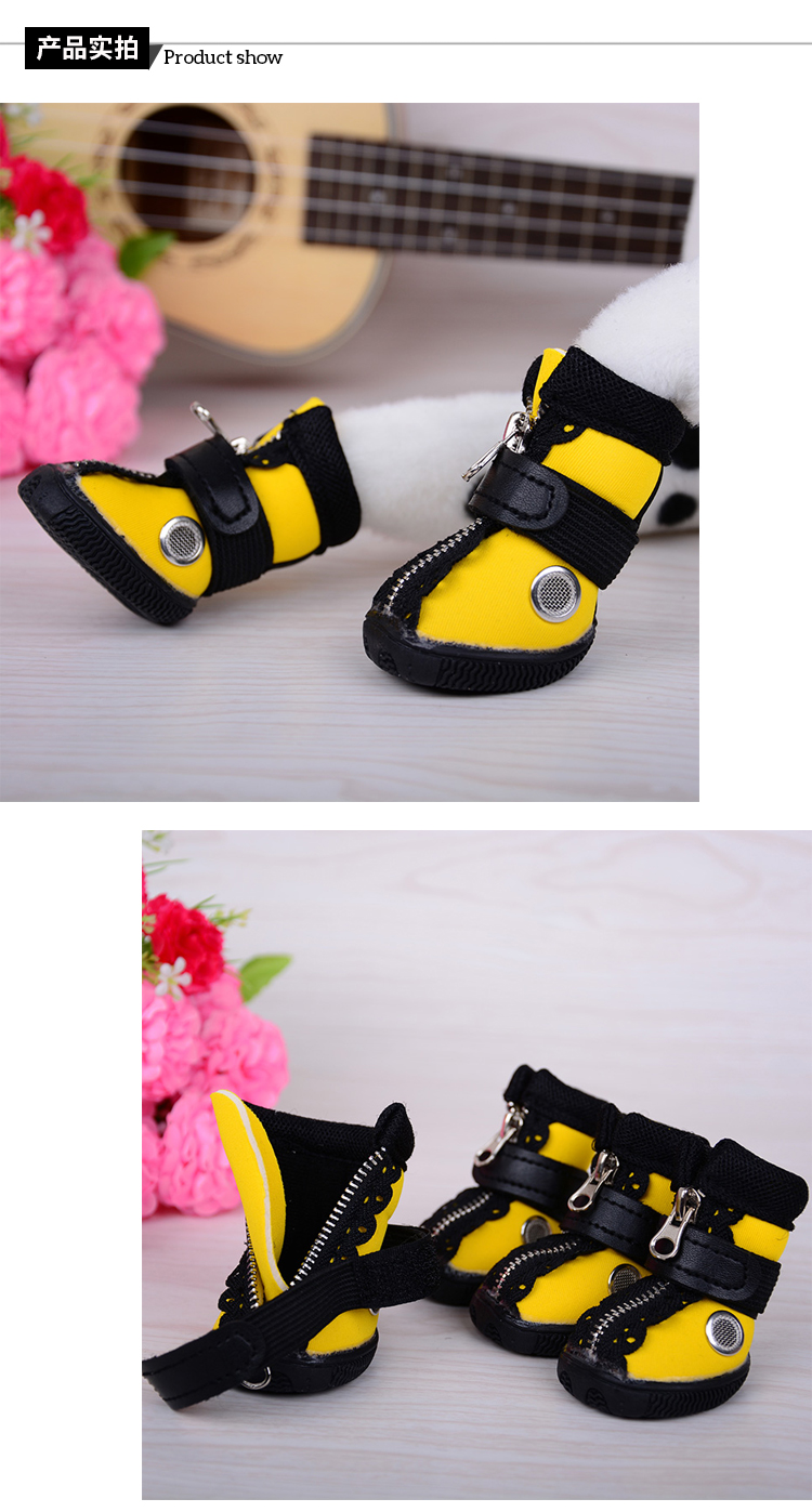 Blue wave pet supplies European and American wind pet shoes cool anti - wear and wear - resistant and wear - resistant.