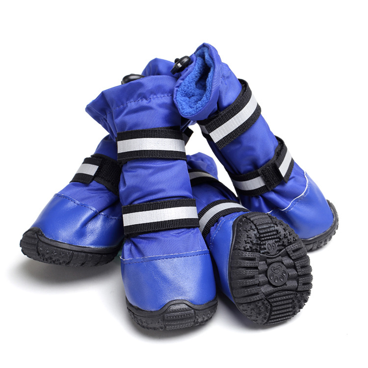 Rambo waterproof and snow - proof pet shoes husky golden retriever shoe anti-skid and wear - resistant boots wholesale.