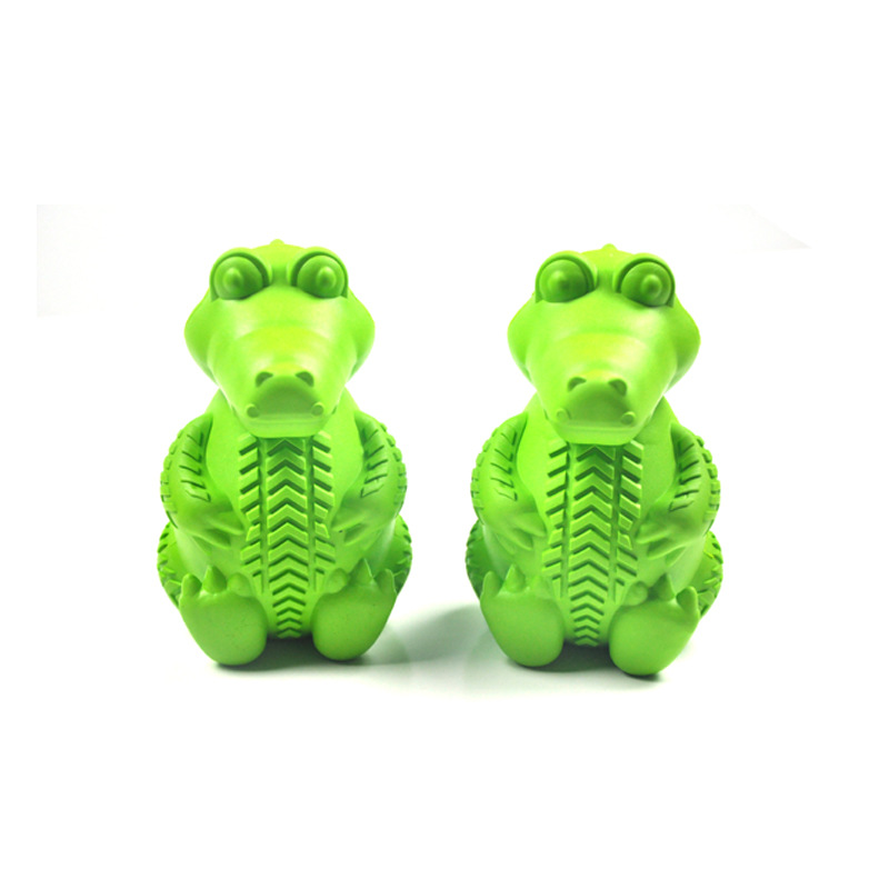 Amazon New Rubber Dog Toothbrush Clear Tooth Cleaning Bone Molar Rod Food Leakage Bite-Resistant Pet Dog Toy