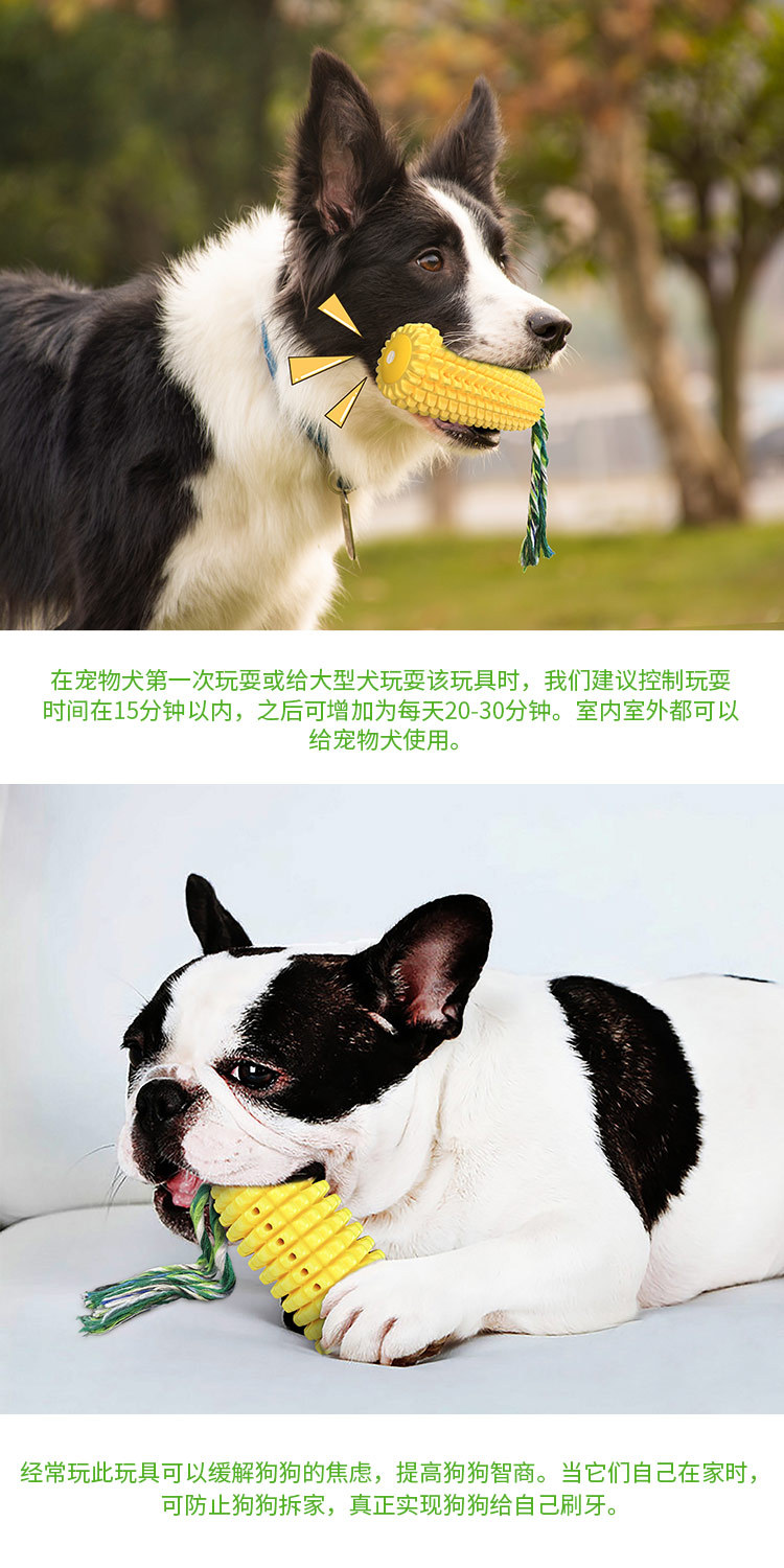 Pet Supplies Factory Home New Hot Amazon Dog Toy Corn Molar Rod Dog Toothbrush Pumpkin Long Throws