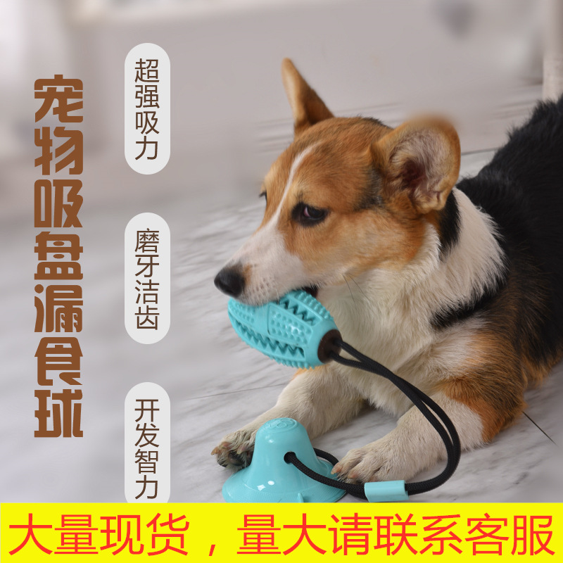 Pet Supplies 2020 Dog Toys Pet Sucker Food Dropping Ball Pet Toy Ball Dog Toothbrush