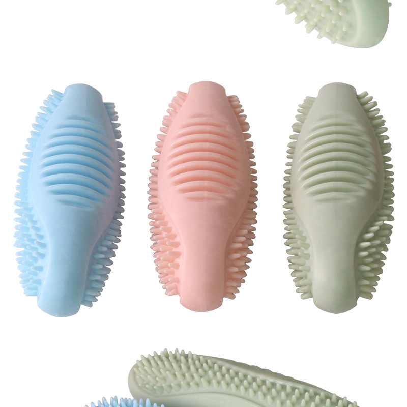 New Pet Dog Chewing TPR Bite-Resistant Molar Tooth Cleaning Stick Dog Training Relieving Stuffy Leakage Food Bite the Toy Dog Toothbrush