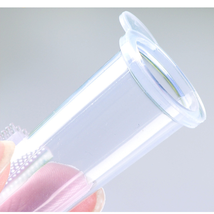 Baby Finger Toothbrush Case Newborn Soft Fur Baby Pet Toothbrush Silicone Tongue Coating Cleaning Brush Finger Suit