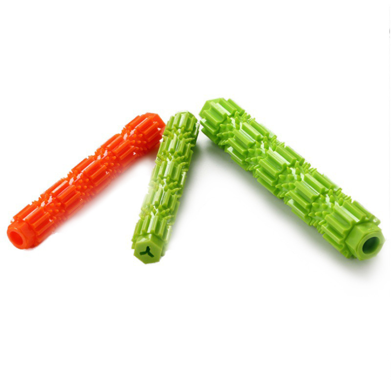 Pet Supplies AliExpress Dog Molar Rod TPR Dog Toothbrush Pet Bite Stick Bite Toy Food Leakage Toy