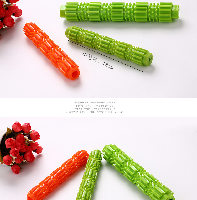 Pet Supplies AliExpress Dog Molar Rod TPR Dog Toothbrush Pet Bite Stick Bite Toy Food Leakage Toy