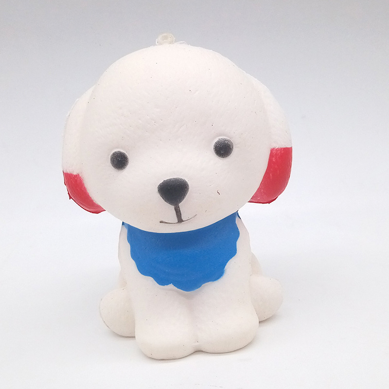 Factory Wholesale Squishy Squishy Toys Slow Rebound Dog Simulation Scarf Dog Pu Dog One Piece Dropshipping