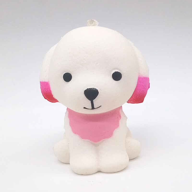Factory Wholesale Squishy Squishy Toys Slow Rebound Dog Simulation Scarf Dog Pu Dog One Piece Dropshipping