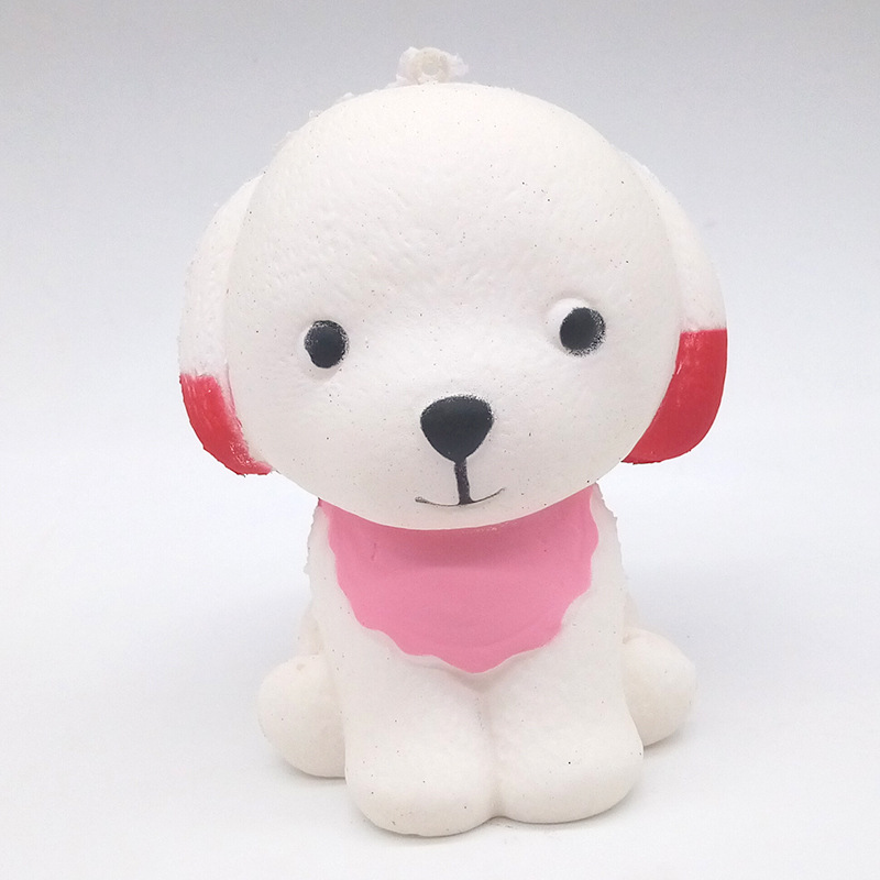 Factory Wholesale Squishy Squishy Toys Slow Rebound Dog Simulation Scarf Dog Pu Dog One Piece Dropshipping