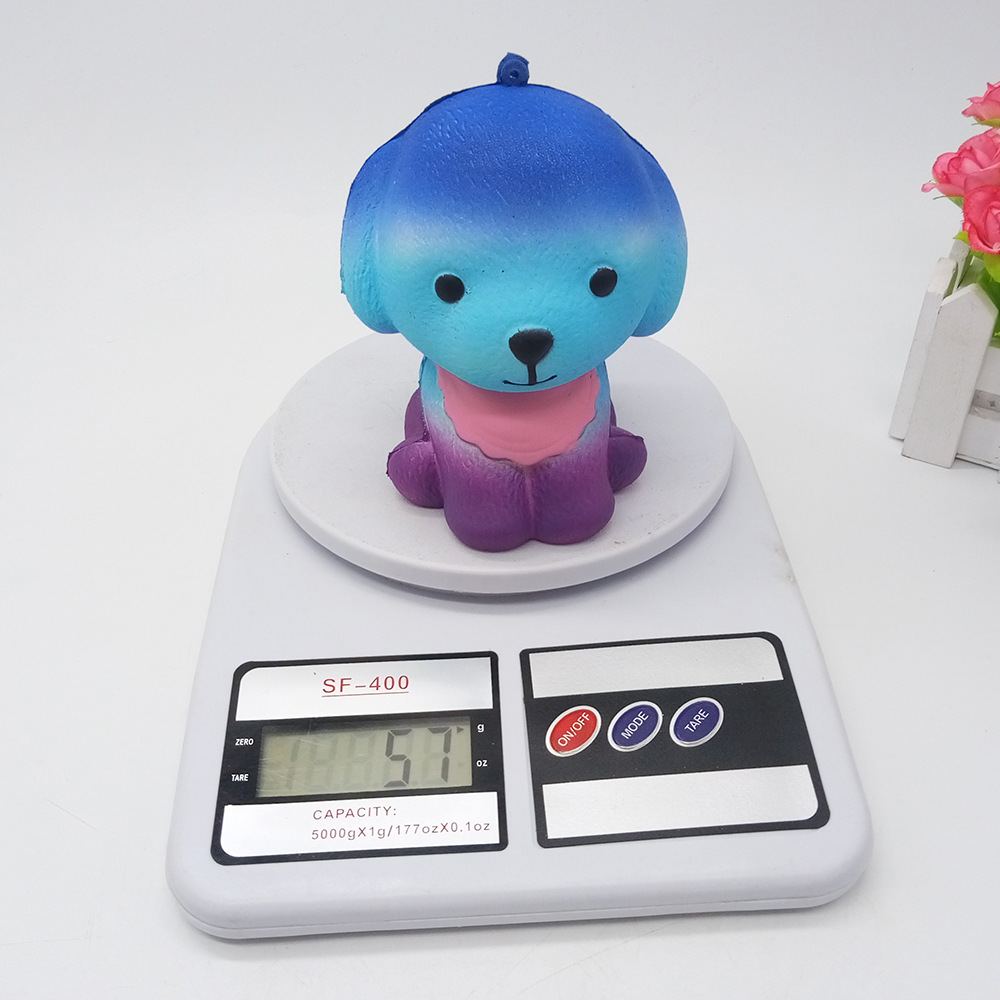 Factory Wholesale Squishy Squishy Toys Slow Rebound Dog Simulation Scarf Dog Pu Dog One Piece Dropshipping