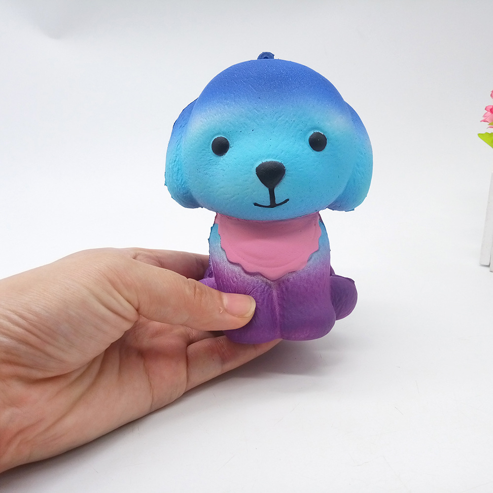 Factory Wholesale Squishy Squishy Toys Slow Rebound Dog Simulation Scarf Dog Pu Dog One Piece Dropshipping