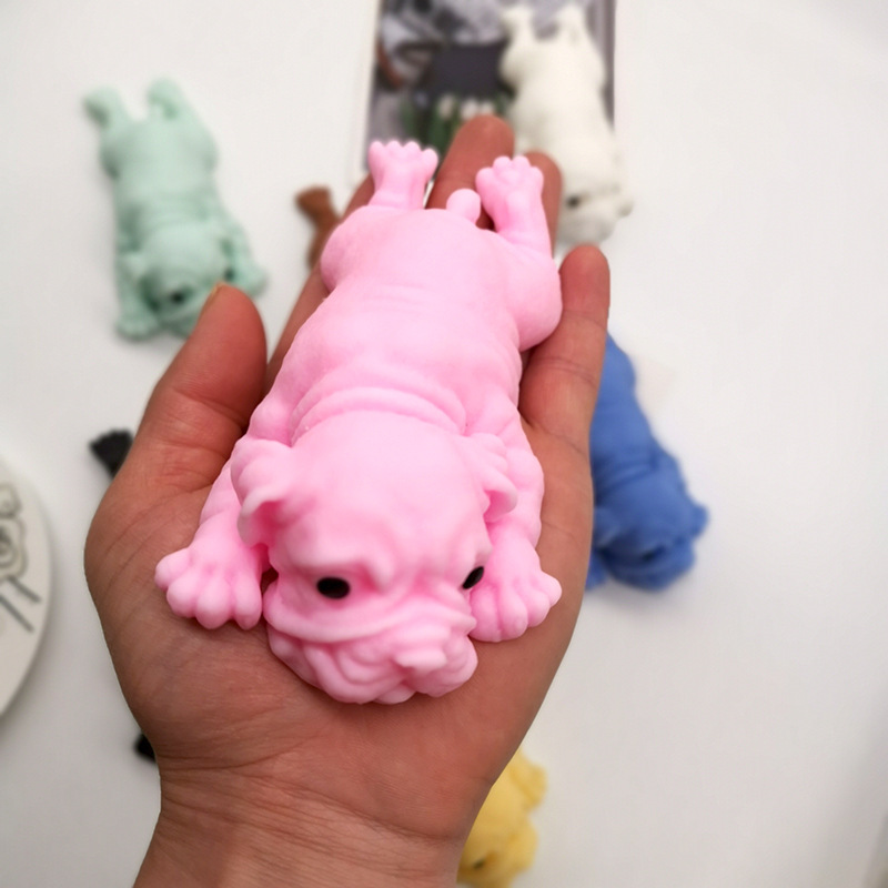 Internet Celebrity Sitting Dog Squeezing Toy Decompression Vent Toys Vent Ball Soft Glue Shar Pei Decompression TikTok Puppy