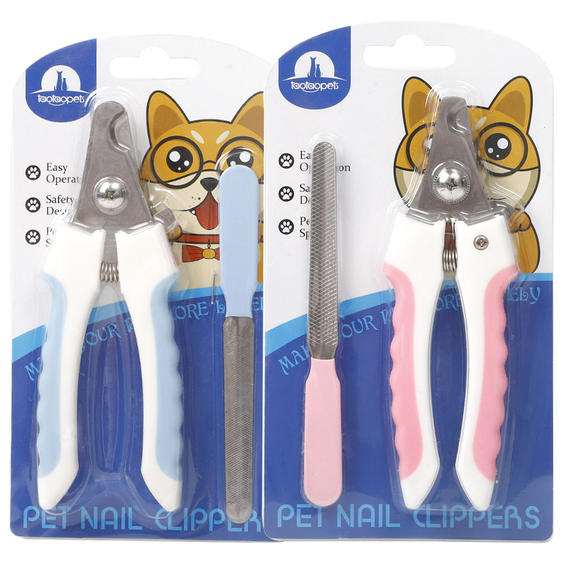 In Stock Wholesale Pipi Tao with File Small Size Pet Nail Clipper Small Dog Alloy Cutter Head Dog Nail Clippers