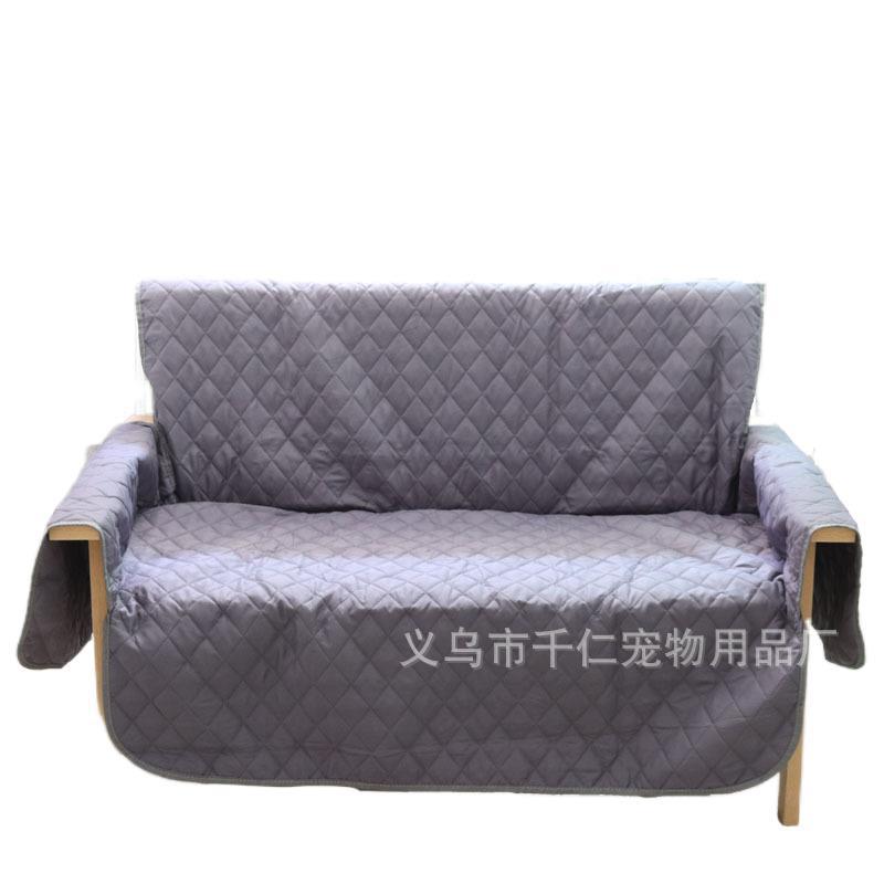 Amazon Hot Solid Color Pet Sofa Cushion Sofa Dog Bed Embossed Sofa Cushion Sofa Protective Pad