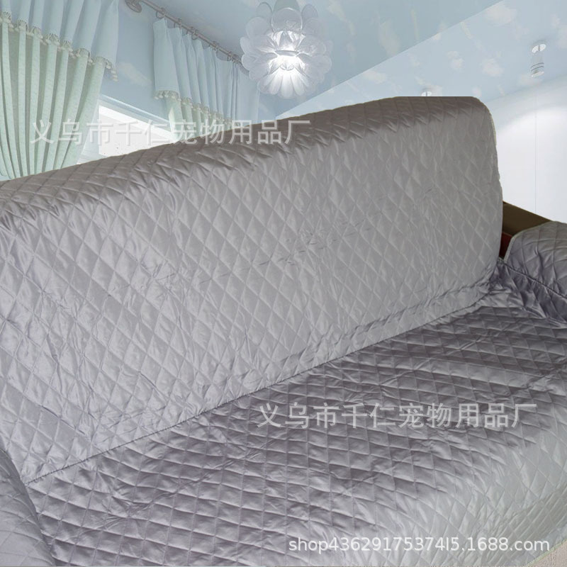 Amazon Hot Solid Color Pet Sofa Cushion Sofa Dog Bed Embossed Sofa Cushion Sofa Protective Pad