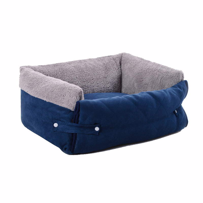 Foreign Trade Cross-Border Flip Pet Bed Pet Sofa Cushion Cat Mattress Flip Small and Medium Autumn and Winter Warm Custom